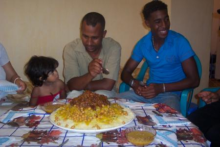 Ali + mon frére +couscous marocain